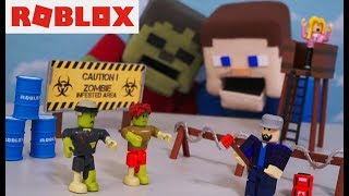 Roblox Zombie Attack Playset Action Figure Unboxing Rush Apo - roblox zombie attack playset action figure unboxing rush apocalypse toys hack jazwares