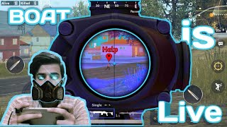 Pubg mobile live with boat gaming// crown 3 go to ace and next season conquere //like and subscribe