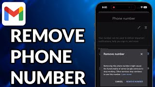 How To Remove Phone Number From Gmail Account