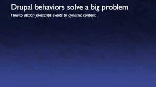 Understanding Drupal Javascript Behaviors