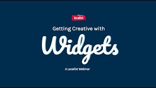 Widget Webinar | Localist