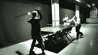 Playing Ping Pong Like Bruce Lee