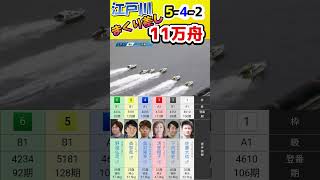 【11万舟】江戸川　８R　11万1700円　まくり差し