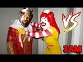 RONALD MCDONALD FIGHTS BURGER KING AT 3AM! | DONT CALL RONALD MCDONALD & BURGER KING AT SAME TIME!