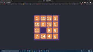 15-puzzle Simple Game With ReactJs