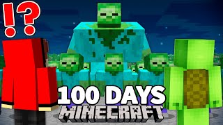 100 Days of Surviving the Zombie Apocalypse in Minecraft - Maizen JJ and Mikey