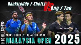 Malaysia Open 2025 - QF | Satwiksairaj Rankireddy/Chirag Shetty vs Ong Yew Sin/Teo Ee Yi