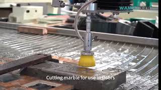 WAMIT 3 Axis Waterjet Cutting Machine for 45mm Marble Cutting