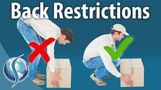 Restrictions for an Injured Back