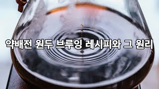 약배전 원두 브루잉 레시피와 그 원리 #커피 #브루잉 #필터커피