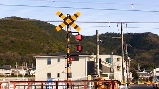 踏切と電車 大集合 伊予灘ものがたり 北条鉄道 水間鉄道 ほか カンカンカンカン // Japan Level Crossing