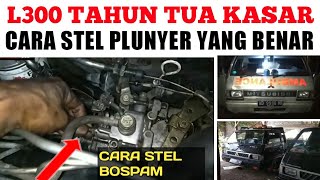 CARA STEL BOSPAM L300 TAHUN TUA. SUARA KASAR ASAP TEMBAL NAFAS KEMPOS.