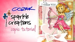 My Drunk Craftroom - Coloring tutorial with Oozak and Sparkle Creations!
