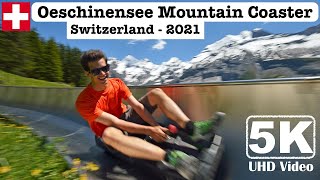 🇨🇭Switzerland Oeschinensee Mountain Coaster, Kandersteg | 5K/ 4K 60fps Video