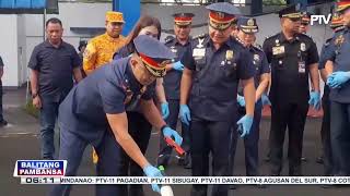 Libo-libong nakumpiskang boga at ilegal na paputok, sinira ng Bicol PNP