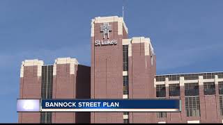 Work underway on redesigned Bannock Street in Boise, near St. Luke’s hospital expansion