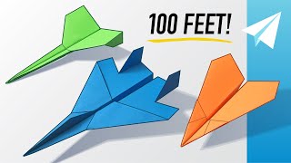 How to Make 3 EASY Paper Airplanes that Fly Far — Best Planes in the World — Dag