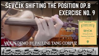 【Ševčík Shifting the Position Op.8】 Exercise No. 9 | Demo by Pauline Tang | Pt Violin Studio