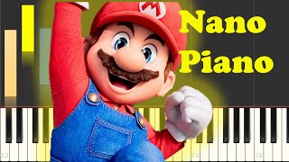 Super Mario Brothers Theme Song Piano Tutorial