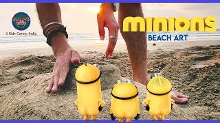 Minions Beach Art | Dispicable me