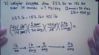 CH112 Unit conversion worksheet video key
