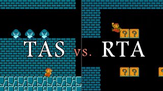 Super Mario Bros. TAS vs. RTA World Record (4:54.631 by Niftski)