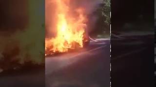 OSP Chojna - Pożar samochodu 27.06.2019