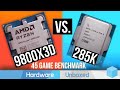 AMD Ryzen 7 9800X3D vs. Intel Core Ultra 9 285K, 45 Game Benchmark