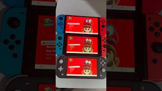 Mario Odyssey - Switch Lite vs Standard vs Oled | Speed test comparison! #nintendo #shorts #short