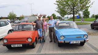 SKODA 100 a SKODA 100L projížďka 14.4.2024 Hradec nad Moravicí