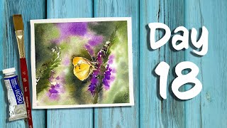 Day 18 of 21 days of Summer | Painting a Butterfly in Real Time