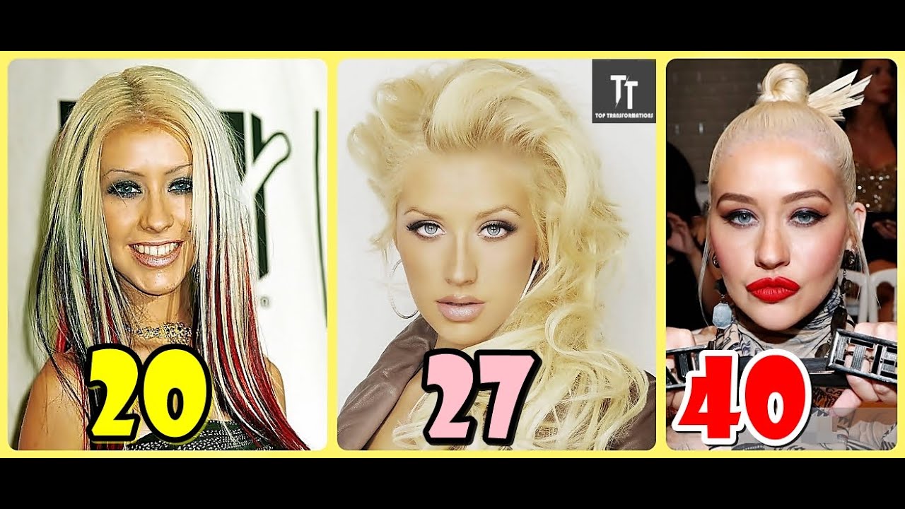 Christina Aguilera Transformation 1 To 38 - XTINA Evolution - YouTube