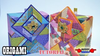 How to make easy ORIGAMI ART BOX(종이접기 예쁜상자)