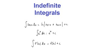 5.4 - Indefinite Integrals and the Net Change Theorem pt. 1