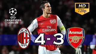 AC Milan vs Arsenal 4-3 Classic Match Round Of 16 UCL 2011/2012 Extended Highlights