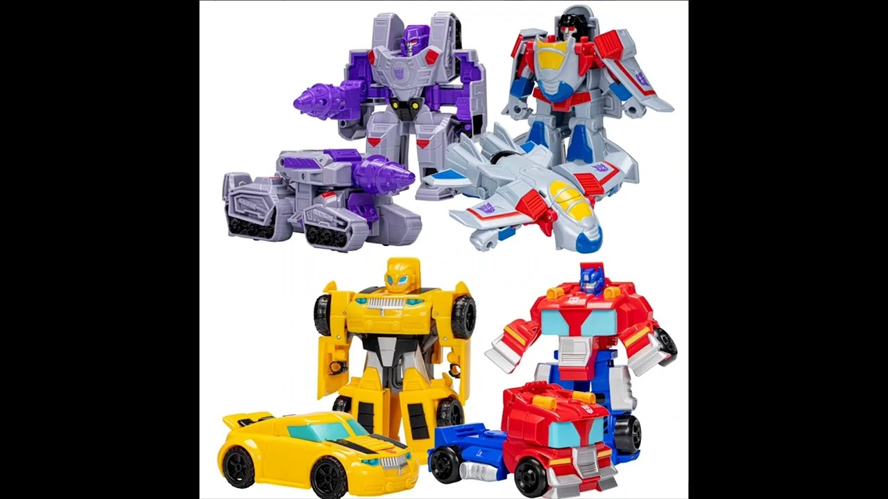 Transformers Heroes Vs Villains 4-Pack Autobot And Decepticons - YouTube