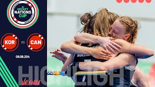 FIH Hockey Women's Nations Cup 2023-24 - Match 14, Highlights - Korea vs Canada | #FIHNationsCup