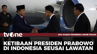 Kunjungan Negara Tuntas, Presiden Prabowo Kembali ke Tanah Air | AKAP tvOne