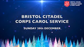 Bristol Citadel Corps Carol Service 20th December