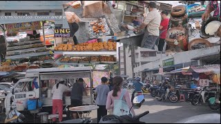 槟城五条路晚上美食街烧烤鸡尾卤面黑糖豆奶凉粉晚餐 Penang street food dinner 2022