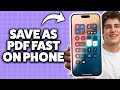 How To Save File As Pdf On iPhone 2026 (Step-By-Step Tutorial)
