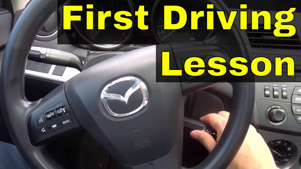 First Driving Lesson-Automatic Car - YouTube