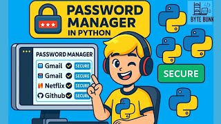 🔐 Build a Password Manager in Python | Python Mini Project for Beginners (code + explanation)