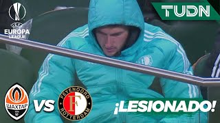 ¡NO PUEDE SER! Santi se lesiona calentando | Shakhtar 0-0 Feyenoord | UEFA Europa League | TUDN