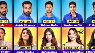 Indian Cricketers and There Beautiful Wife/Girlfriend Age Comparison