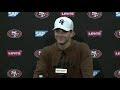 49ers brock purdy discusses playing with patch work offensive line vs lions