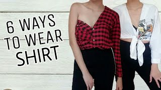 6 SIMPLE WAYS TO WEAR YOUR LONG SLEEVES I DIY ReStyle PROJECT