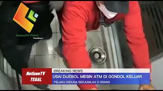 VIRAL, PENJAHAT DITEGAL MAKIN NEKAT, BOBOL ATM ,GOTONG, DAN KURAS ISI MESIN ATM