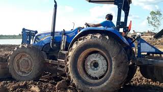 ได้ใจจริงๆ NEW HOLLAND TT4.75 งาน เจ็ดแสนคิว ดันกระจาย ดั้มแรง tractor and truck EP.7034