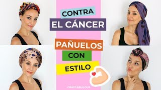 👳‍♀️ 4 Formas de ATAR PAÑUELOS en la Cabeza I Craftabulous Contra el Cancer